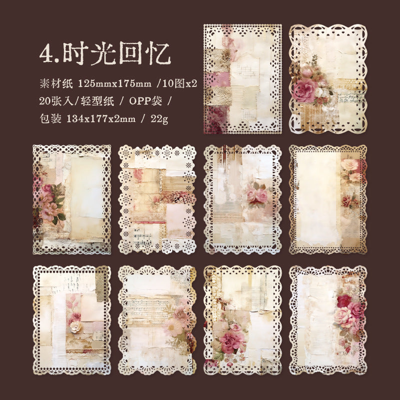 20pcs lace paper Finger Year（p080101）