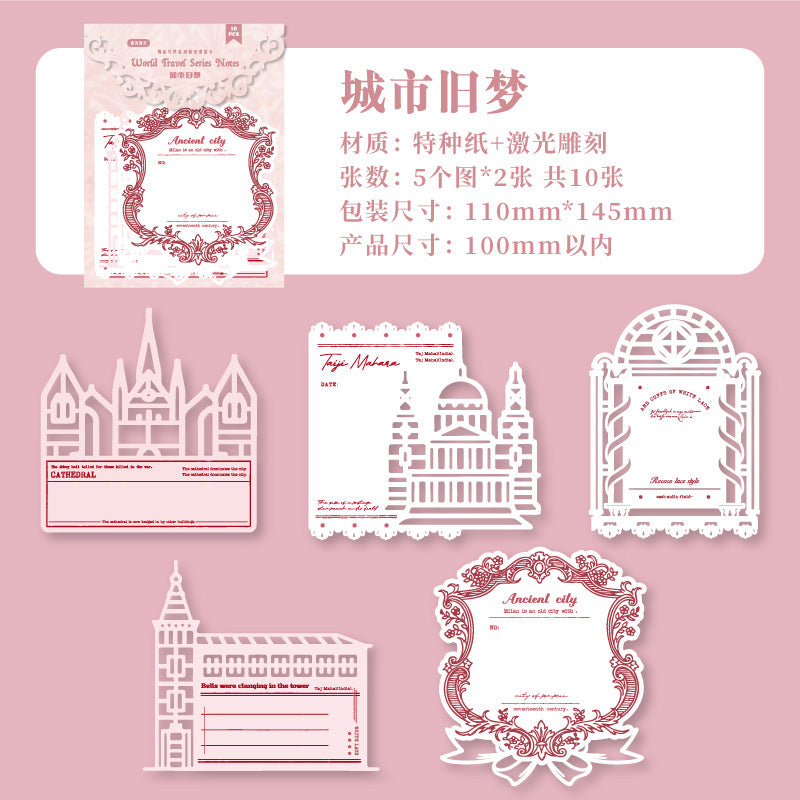 10pcs die-cut paper (p090801）