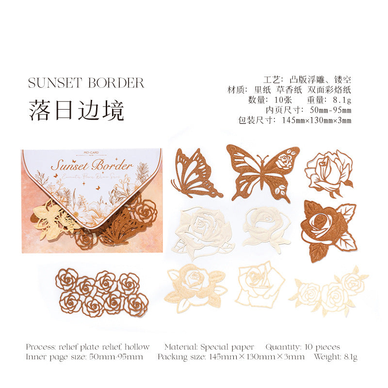 10pcs die-cut paper pack (p091714)