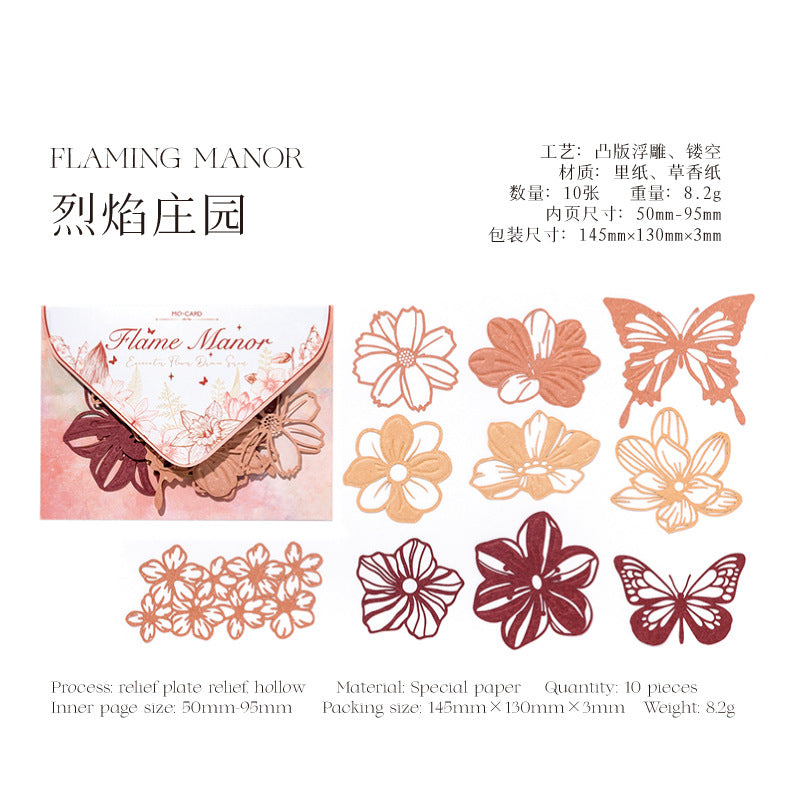 10pcs die-cut paper pack (p091714)