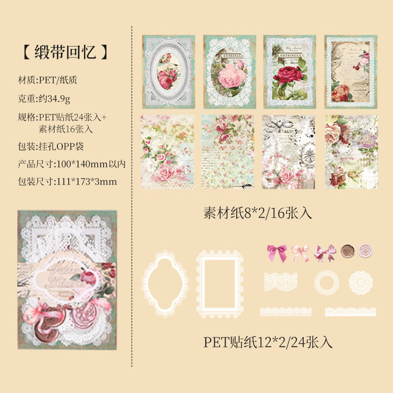 40pcs paper+sticker  pack (p092304)