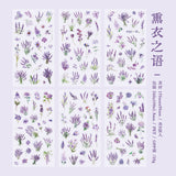 6pcs sticker pack Flower Shadow (s072809)