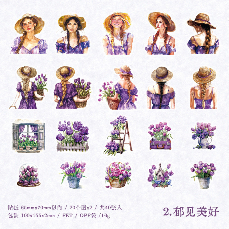 40pcs sticker pack Beauty(s072811)