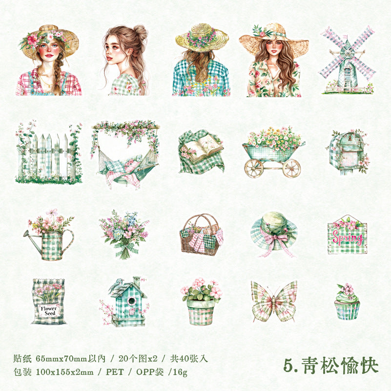 40pcs sticker pack Beauty(s072811)