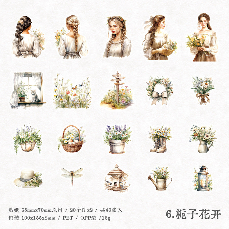 40pcs sticker pack Beauty(s072811)