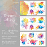 2pcs transfer sticker Watercolor (s080604)