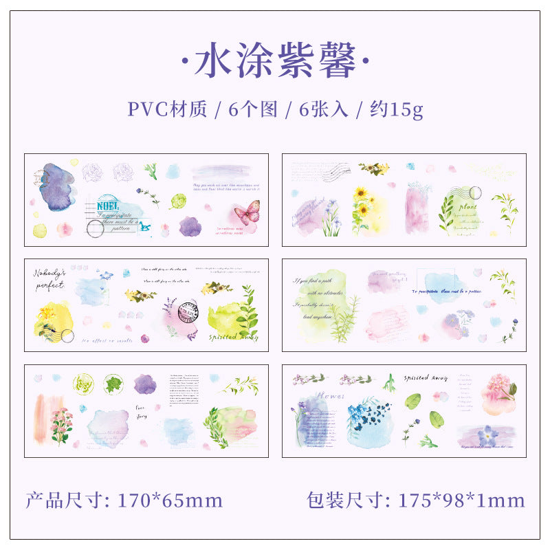 6pcs sticker pack (s102801)