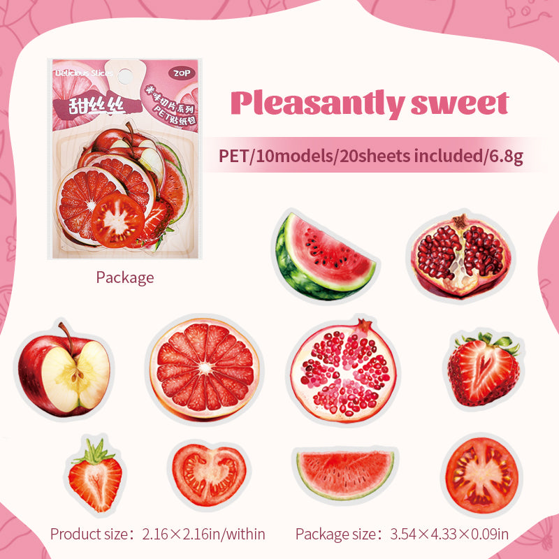 20pcs fruits sticker pack（s112901）