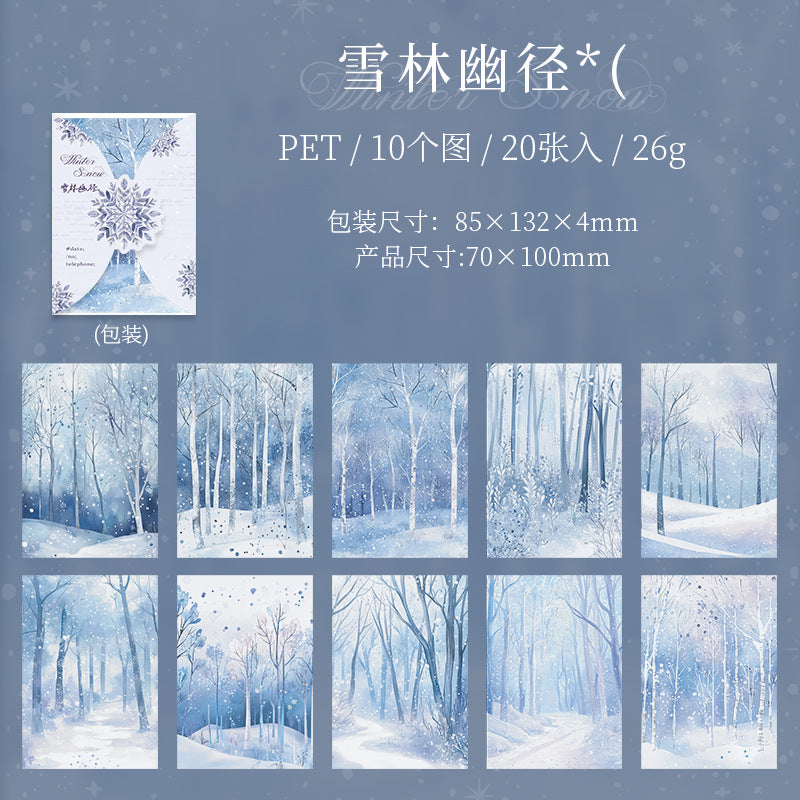 20pcs winter sticker pack (s113011)