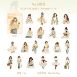 20pcs winter girl sticker pack (s120503)