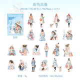 20pcs winter girl sticker pack (s120503)