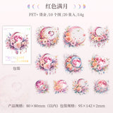 20pcs moonlight flowersticker pack (s120507)