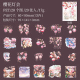 20pcs flower sticker pack (s120508)