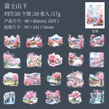 20pcs flower sticker pack (s120508)