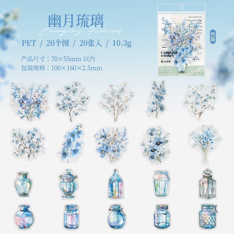 20pcs Flower sticker pack (s122707)