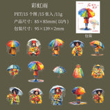 15pcs rain sticker pack (s123112)