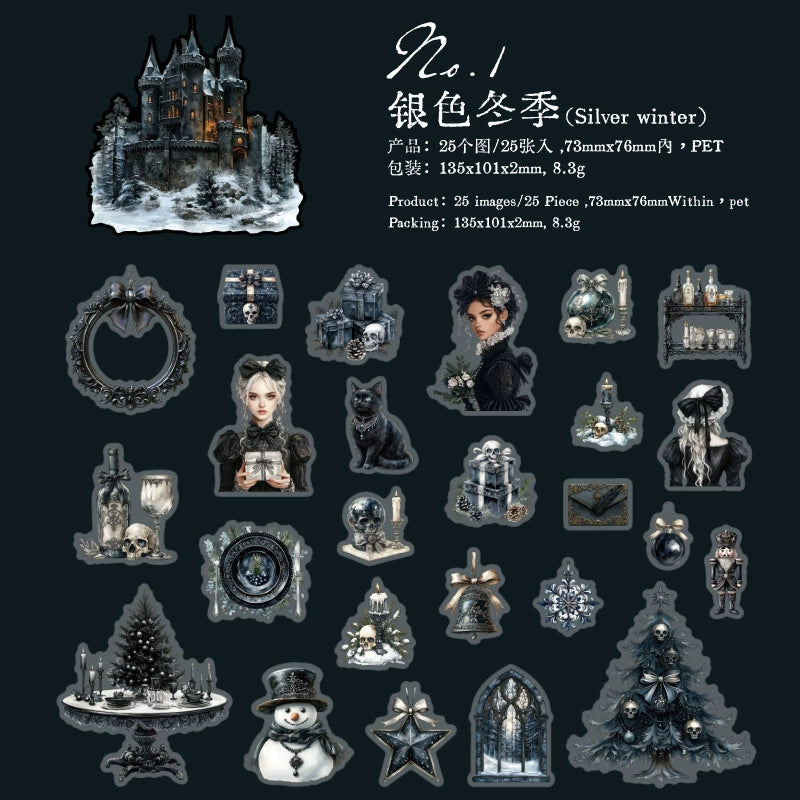 25pcs gothic sticker pack (s123113)