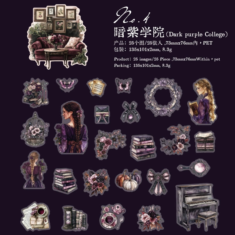 25pcs gothic sticker pack (s123113)