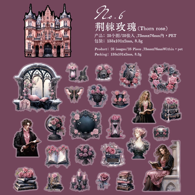 25pcs gothic sticker pack (s123113)