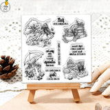 1pc winter beauty clear stamp  (z112604)