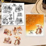 1pc winter beauty clear stamp  (z112604)