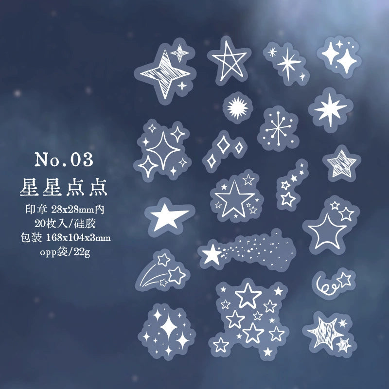 20pcs/sheet clear winter stamp (z123111)